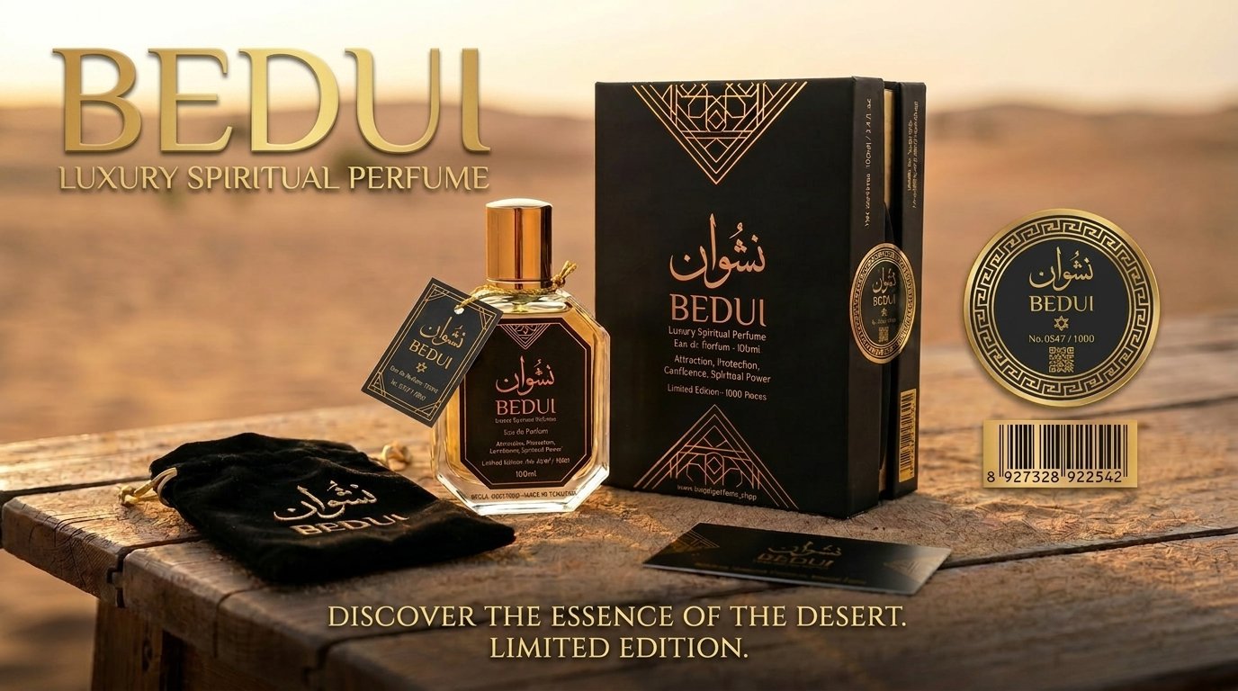 BEDUI Luxury Spiritual Perfume — Desert edition poster